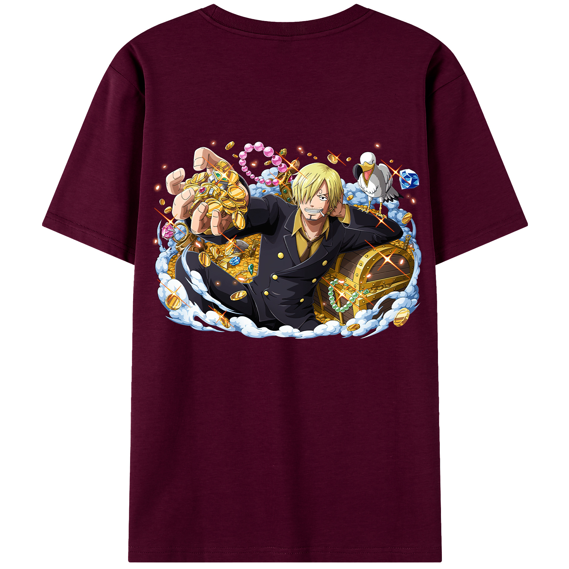 （画像用） ワンピース サンジ ONE PIECE Sanji レディース半袖Tシャツ(バックプリント)